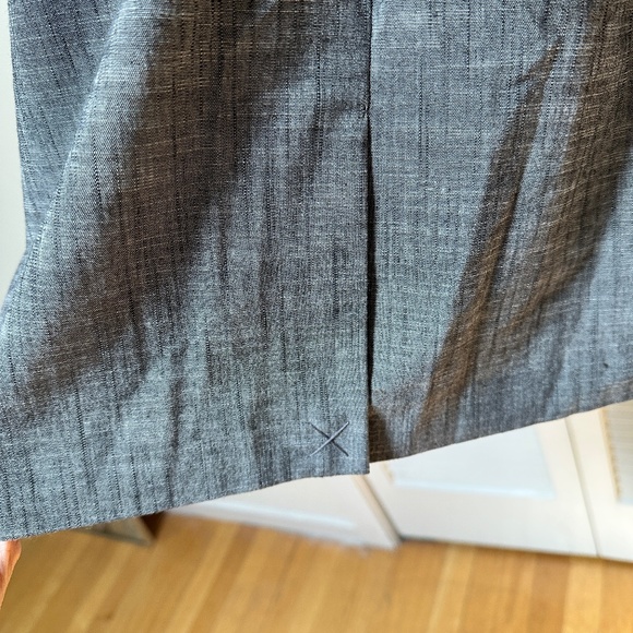 Madison Leigh Lightweight Dress Medium Gray Gathered Cap Sleeves 12 NWT - Picture 13 of 16